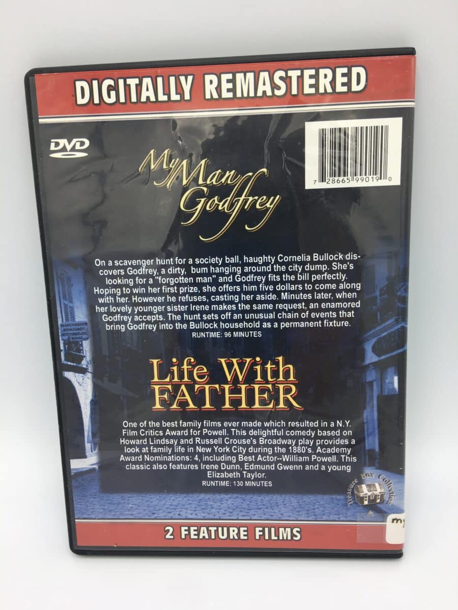 My Man Godfrey/Life With Father DVD movies - 2 feature films - Image 2